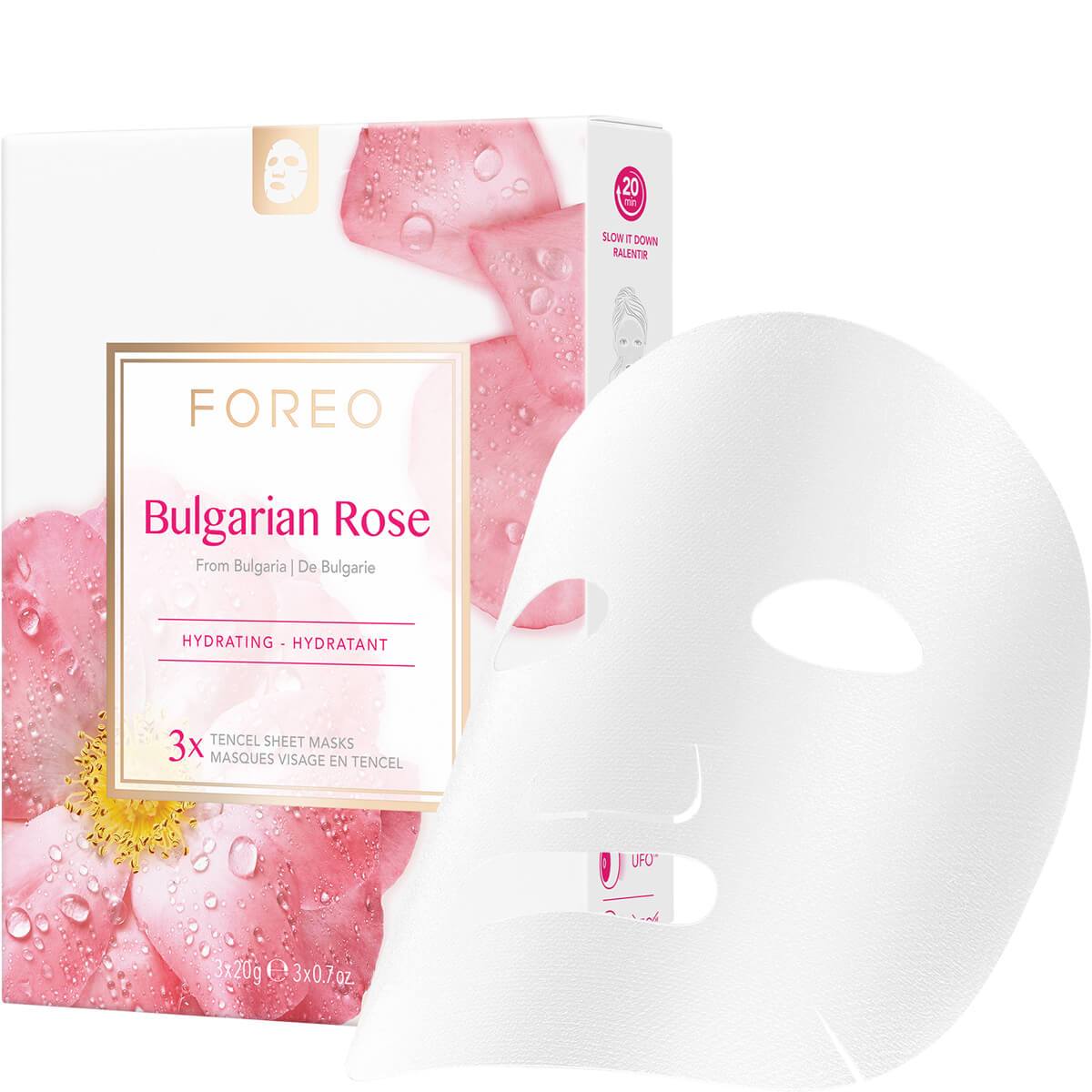 FOREO Bulgarian Rose Moisture-Boosting CurrentBody Face Mask Sheet US 