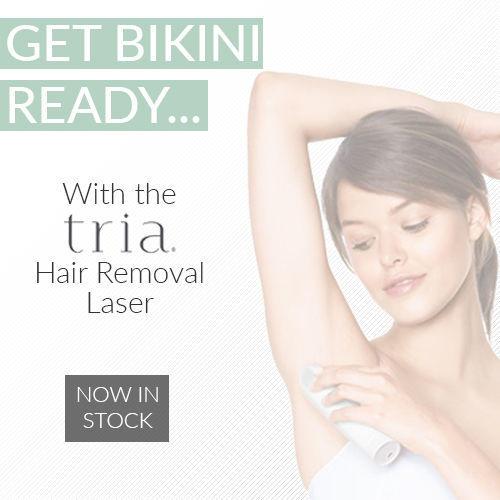 Get bikini ready with the Tria Hair Removal Laser