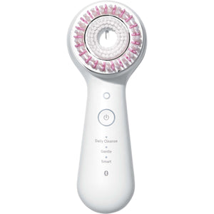 Front view of the white Clarisonic Mia Smart device