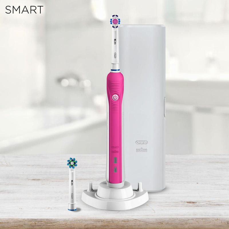 Afdeling Instrueren Traditie Oral-B Smart 4 4000 3D White Pink Bluetooth Enabled Electric Toothbrus |  CurrentBody US