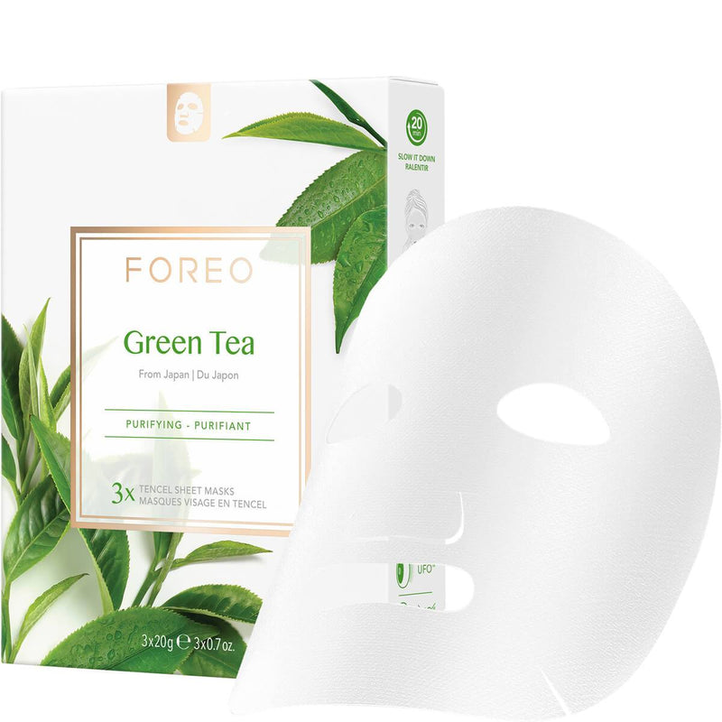 FOREO Green Tea Purifying Sheet Face Mask | CurrentBody US
